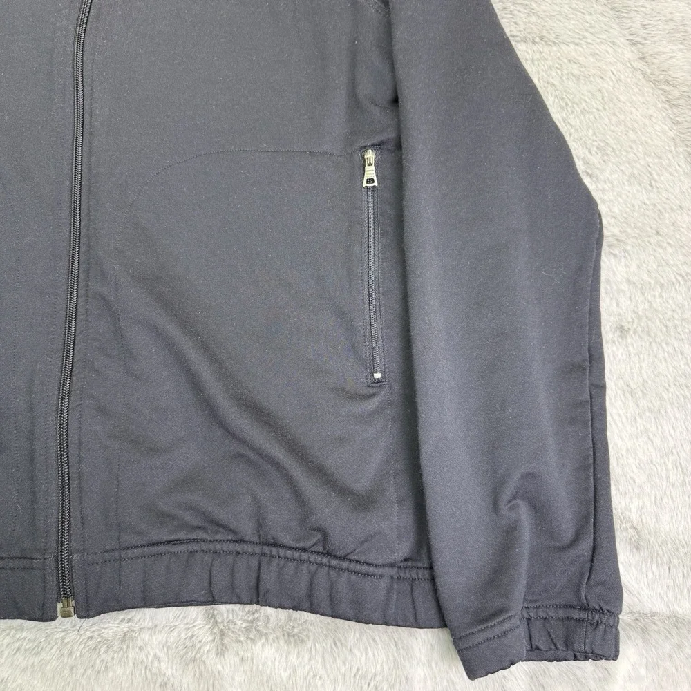 Banana Republic Men's Navy White Full Zip Hooded Jacket Size M Athletic Fit VTG